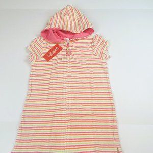 NWT Gymboree Girl Stripe Hooded Terry Cover-Up Sze 5